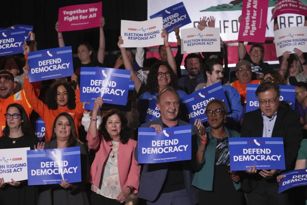 California is moving forward with a partisan redistricting effort to counter Texas’ move